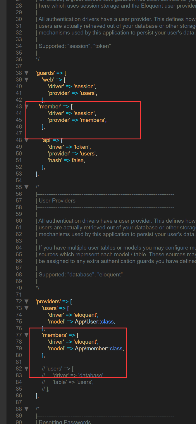 laravel5.8 前臺auth 登錄 不了