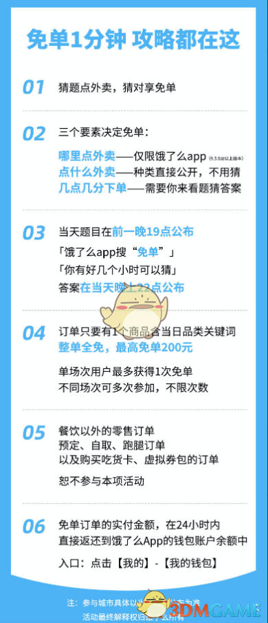 餓了么免單一分鐘怎么玩  餓了么免單一分鐘規則攻略