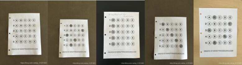 python OpenCV實現(xiàn)答題卡識別判卷