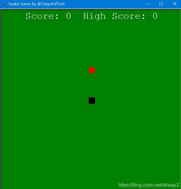 Python turtle實現貪吃蛇游戲