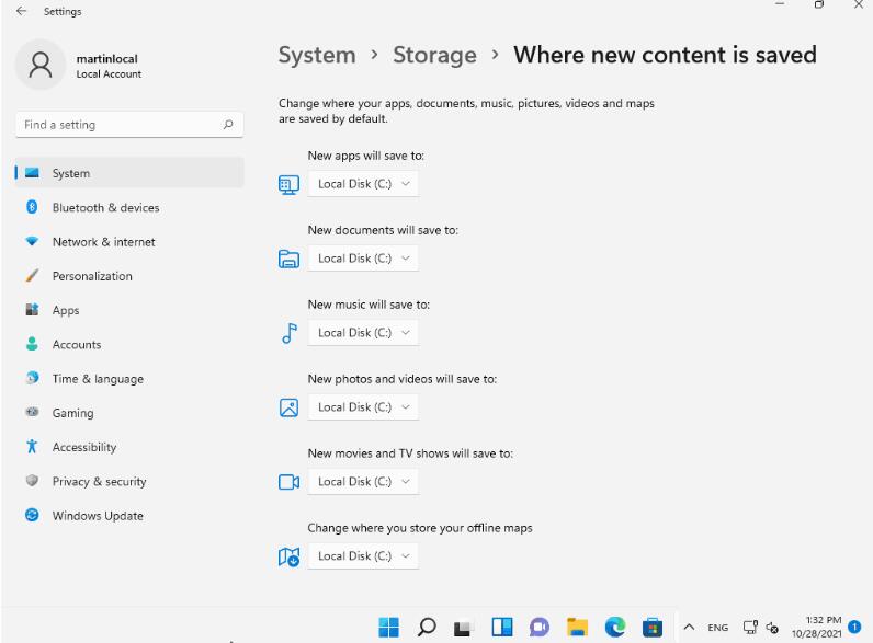 Win11如何更改默認保存位置？Win11默認保存位置更改方法