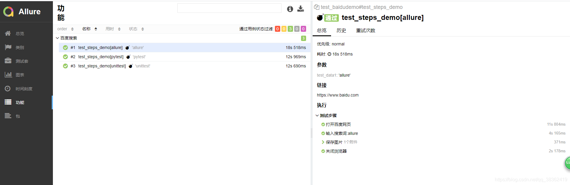 allure結合python生成測試報告教程