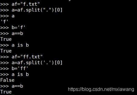 python 如何比較字符串是否一樣