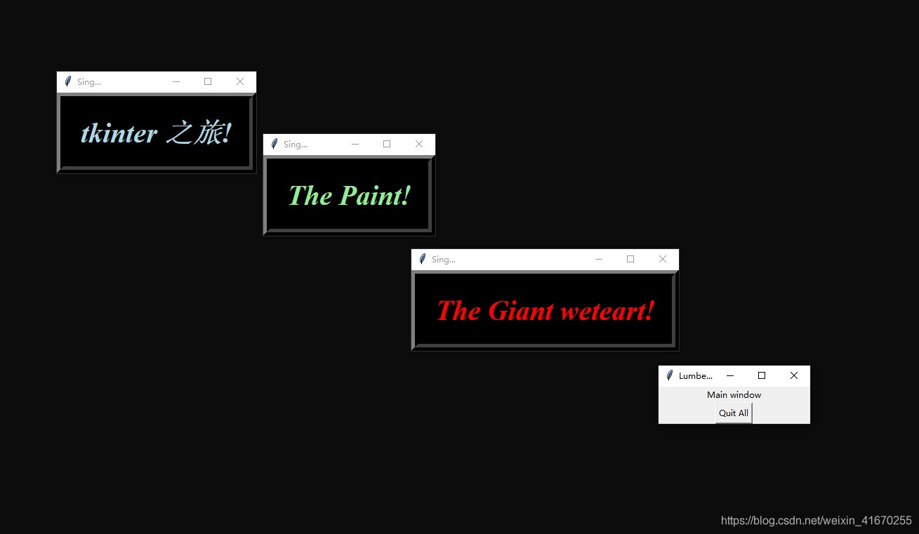 Python基礎(chǔ)學(xué)習(xí)之奇異的GUI對(duì)話框