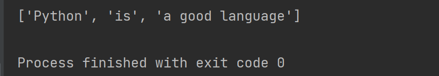 python spilt()分隔字符串的實現示例