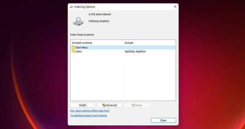Win11如何更改文件索引以加快搜索速度？