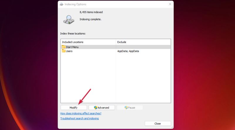 Win11如何更改文件索引以加快搜索速度？