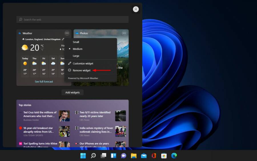 Win11如何刪除天氣小部件？Win11刪除天氣小部件的方法