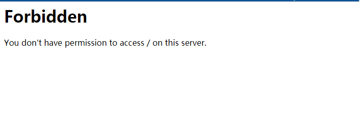在本地測(cè)試，提示無訪問權(quán)限