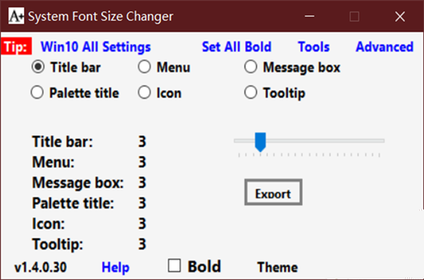 Win10系統怎么更改窗口組件字體大?。縒in10更改窗口組件字體大小方法