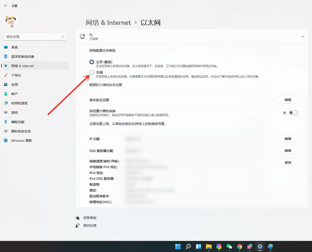 Win11公用網絡怎么換成專用網絡？Win11公用網絡換成專用網絡的技巧