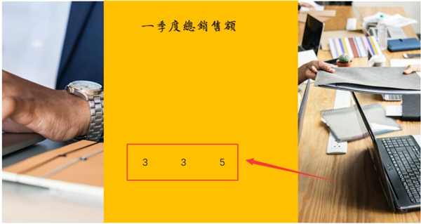 PPT如何制作數(shù)字滾動效果