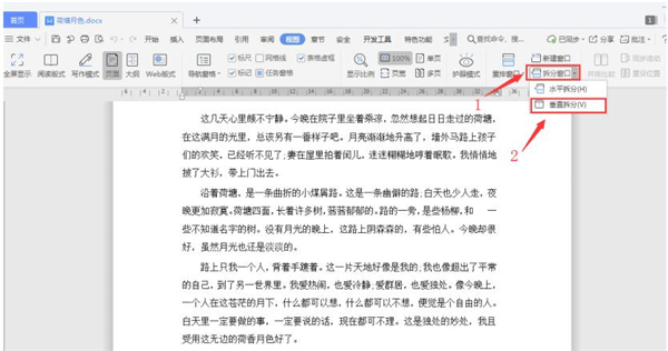 Word文檔怎么分屏顯示？Word文檔分屏顯示詳解