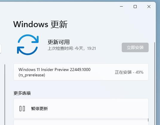 Win11升級22449.1000版本卡在49%怎么辦？