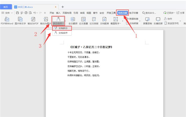 Word如何拆分文檔？Word拆分文檔方法