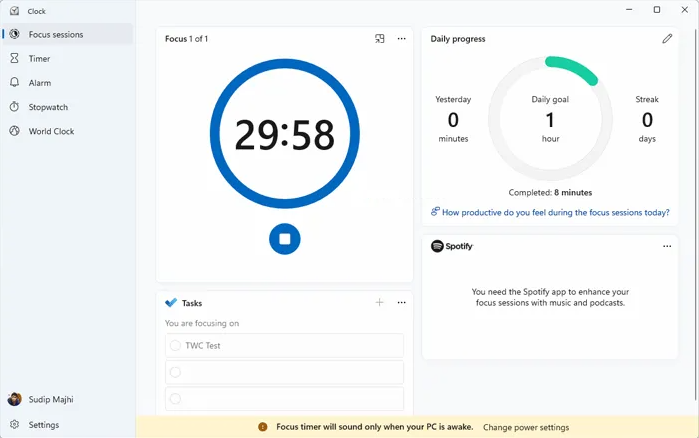 怎么在Windows11中啟用和使用焦點(diǎn)會話？