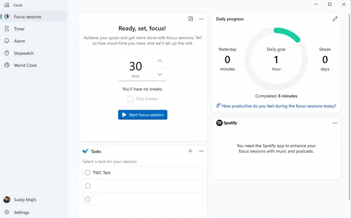 怎么在Windows11中啟用和使用焦點(diǎn)會話？