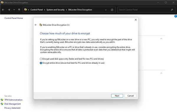 如何在Win11上快速加密硬盤？Win11上快速加密硬盤方法步驟