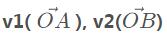 python 求兩個向量的順時針夾角操作