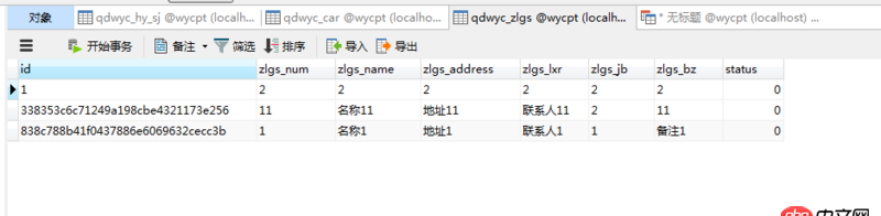 mysql - 這句sql 為什么不能查詢出所有的 qdwyc_zlgs的信息，總是查出兩條？不是應該三條嗎？