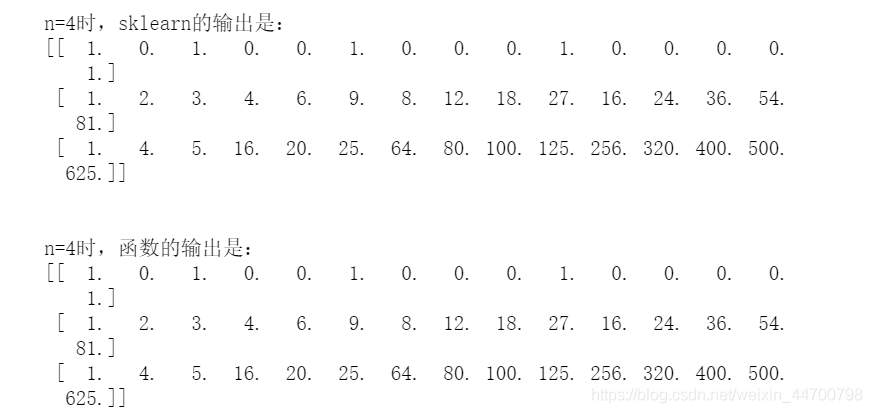 python實現PolynomialFeatures多項式的方法