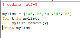 關(guān)于python中remove的一些坑小結(jié)