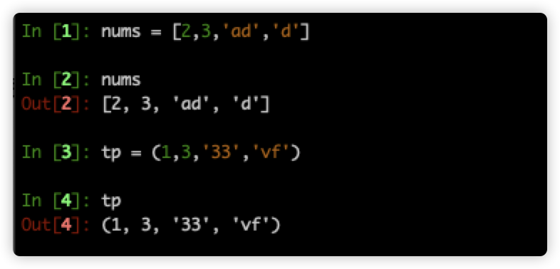 python中的列表和元組區(qū)別分析