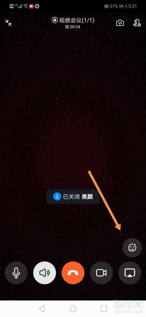 手機(jī)釘釘視頻會(huì)議怎么開美顏