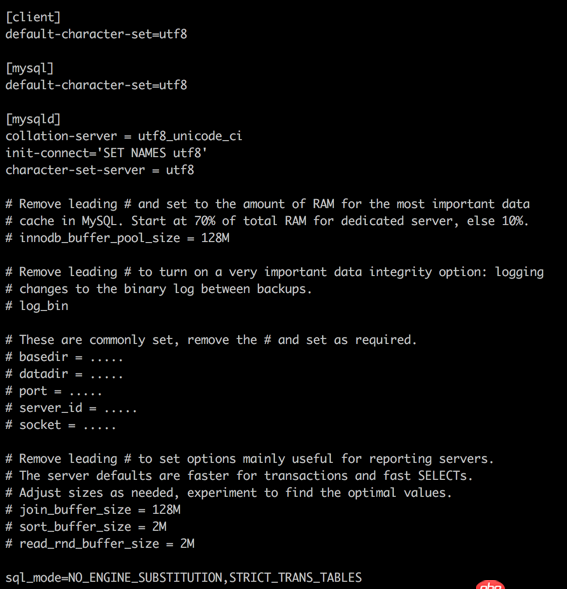 mac mysql 5.7.9 編碼修改無效