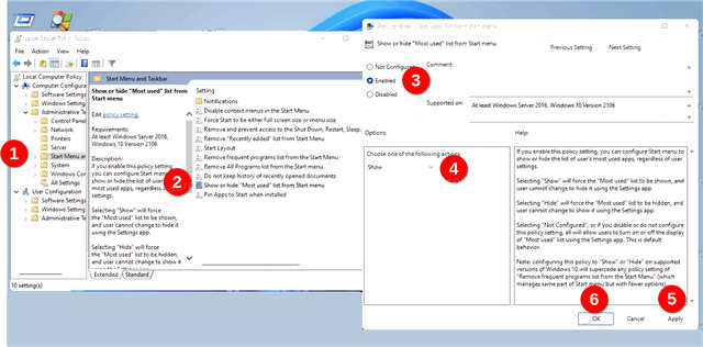 如何在Windows11“開始”菜單中隱藏或顯示最常用的應用程序？