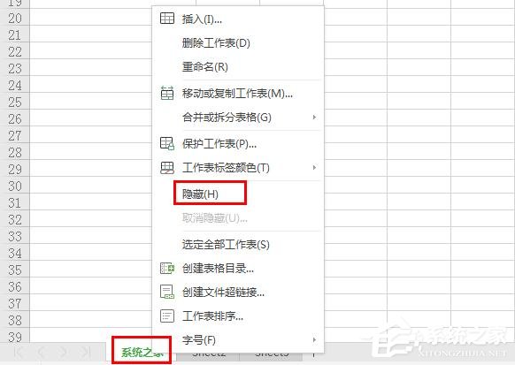 wps表格標簽怎么隱藏？wps表格標簽隱藏的兩種方法