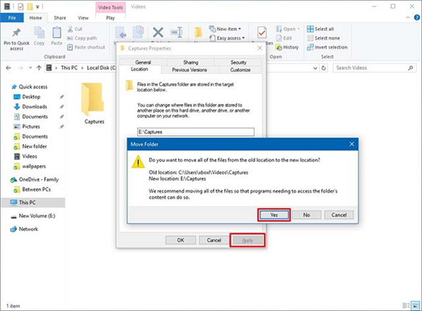 Win10怎么更改捕獲文件夾位置？Win10更改捕獲文件夾位置的方法