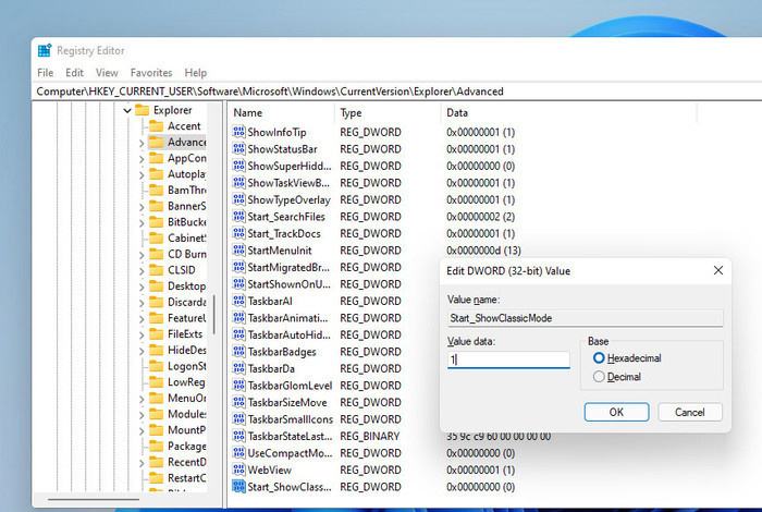 Win11開始菜單怎么恢復(fù)成Win10經(jīng)典菜單
