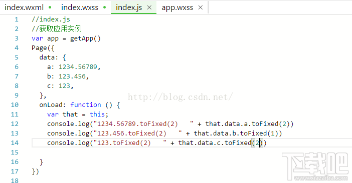微信小程序新手教程之保留小數(shù)(toFixed) 四舍五入