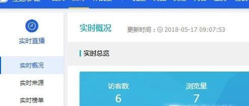 淘寶生意參謀實時概況訪客數和瀏覽量什么意思
