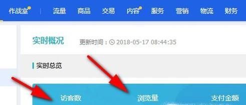 淘寶生意參謀實時概況訪客數和瀏覽量什么意思