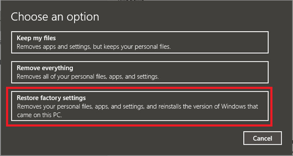 華碩Win10怎么強制恢復出廠設置？