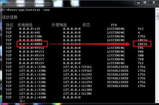 Win7旗艦版提示8080端口被占用怎么辦？