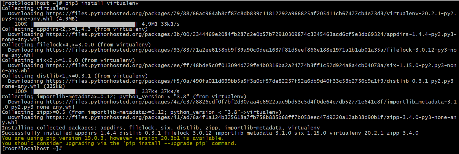 Python虛擬環境virtualenv創建及使用過程圖解