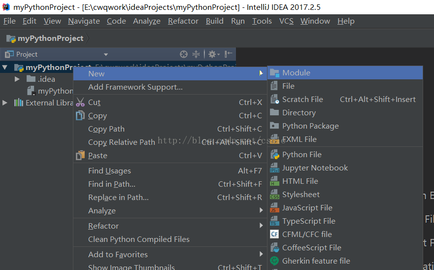 python與idea的集成的實現