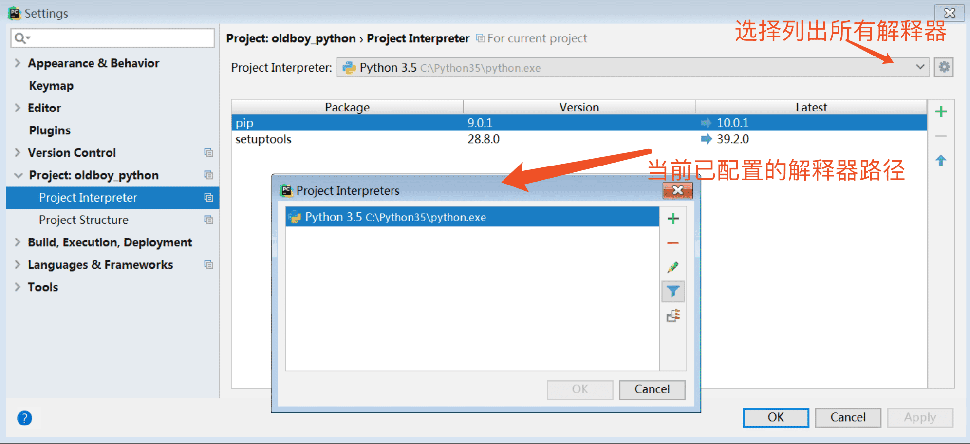 Python本地及虛擬解釋器配置過程解析