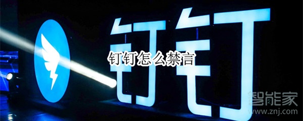 釘釘怎么禁言