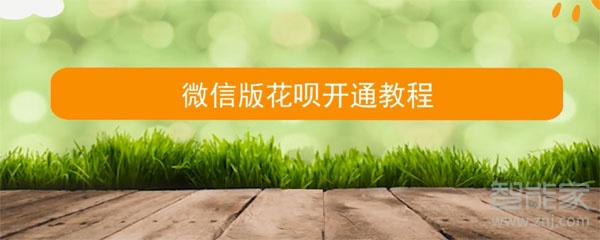微信花唄怎么開通