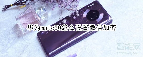 華為mate30怎么設(shè)置微信加密