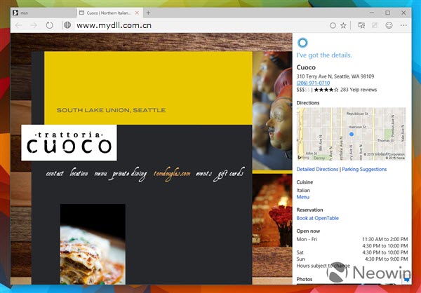 Win10 Edge瀏覽器小娜助手功能是什么樣的？