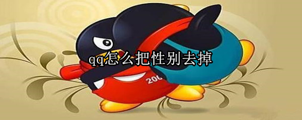 qq怎么把性別去掉