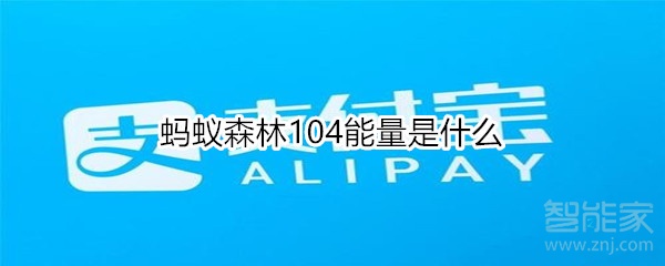螞蟻森林104能量是什么
