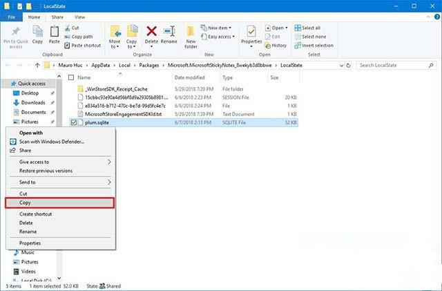 Win10系統如何創建粘滯便箋備份？