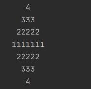 Python 使用雙重循環(huán)打印圖形菱形操作