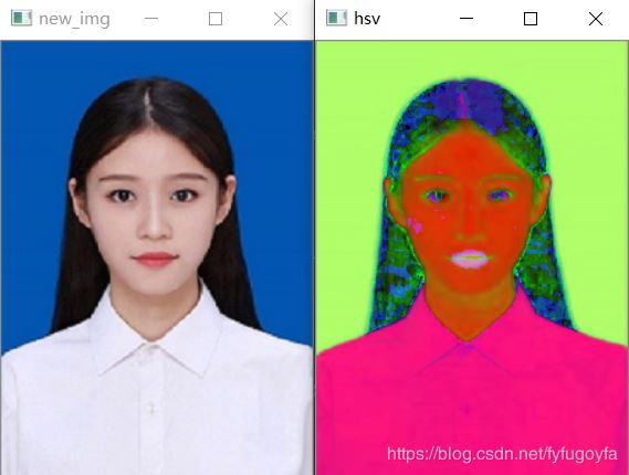 Python 利用OpenCV給照片換底色的示例代碼
